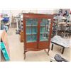 Image 1 : China Cabinet 2door 15" x 44" x 68" - Base is a little loose - Could Use Repair