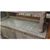 Image 5 : Wicker Buffet with Hutch - 2 pc 24" x 63" x 82"