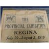 Image 2 : 1918 The Provincial Exhibition Regina Magazine Advertisement