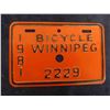 Image 2 : 1981 Winnipeg Bicycle License Plate, 3 Wrenches