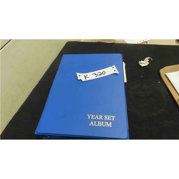 11 Canadian Coin Sets in Year Set Albums ; 1971, (2) 1990, (1) 1991, (1) 1992, (1) 1993,