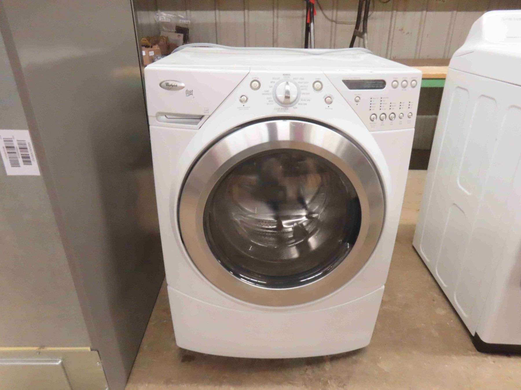Whirlpool Duet Washing Machine - McSherry Auction Service Ltd. Whirlpool duet steam washing machines