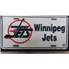 Image 4 : 2 Vintage Winnipeg Jets Metal License Plates - Excellent Condition ; 1980 + 1990