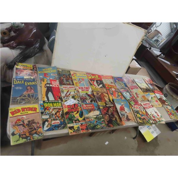 38 Comics ; Classics, Kid Colt, Dell, Western, War, plus more