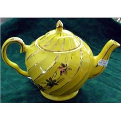 Price - Kensington English Teapot, Yellow With Gold Swirl