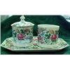 Image 1 : Chintz 3 Piece Floral Dresser Set By Imperial China
