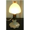Image 1 : White Glass Deco Lamp