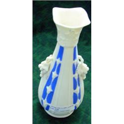 Bennington English Vase With Applied Grape Handles, Late 19th Century