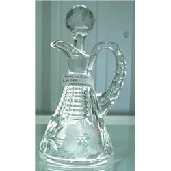 Early 20th Century American Cut Glass Cruet