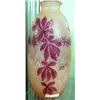 Image 1 : Legras Early 20th Century Cameo Vase, 11 3/4 Inches, Pink