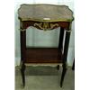 Image 1 : French Marble Top Mahogany Side Table With Ormolu Accents