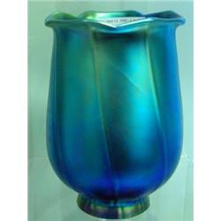 Blue Aurene Color Glass Lamp Shade