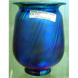 Blue Aurene Color Glass Lamp Shade