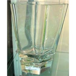 8 1/4 Inch Clear Crystal Vase