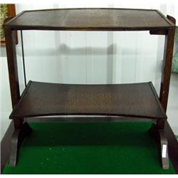 Two Tier Vintage Oak Flip Table