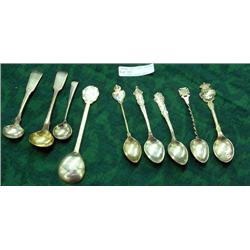 9 Sterling Spoons