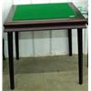 Image 1 : Mahogany Folding Game Table With Green Felt Top