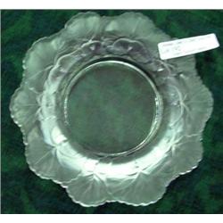Lalique 6 Inch Floral Plate
