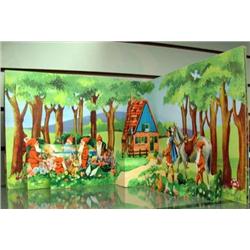 Vintage Popup Book, Multiplans #4, French Language Featuring Fairy Tales