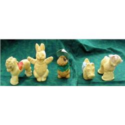 5 Vintage Figural Soaps