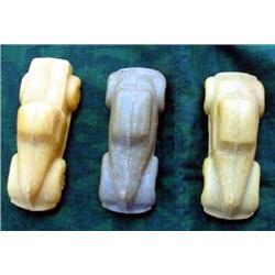 3 Vintage Figural Soaps; Wartime Car Soaps