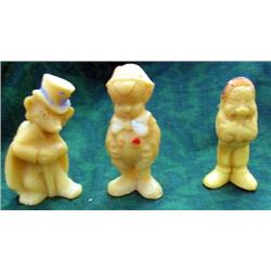 3 Vintage Figural Soaps - Disney - Ca. 1939 By Castle Soap; Dwarf, Pinocchio And Brer Fox