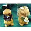 Image 1 : Pair Of Vintage Figural Soaps - Bride And Groom Rabbits