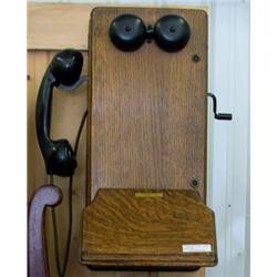 Kellogg Oak Wall Phone