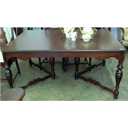 Mahogany 5 Foot Dining Table With 2 Leaves