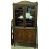 Image 1 : Early American Walnut China Hutch Ca. 1930