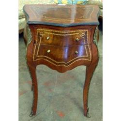 2 Drawer Bombay Side Table With Ormolu And Inlay