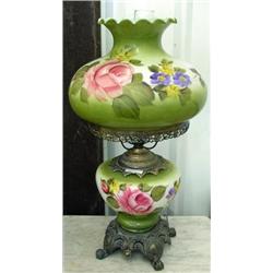 Large Hand Painted Gone With The Wind Lamp