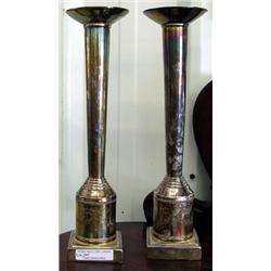 Pair Of American Silver Candlesticks
