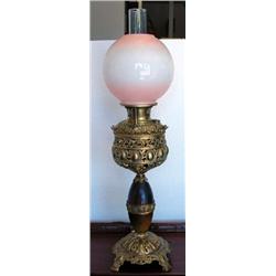 Bradley & Hubbard Table Lamp With Glass Globe