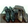 Image 1 : 2 Pairs Victorian Ladies High Top Leather Shoes, Gold Medal & Dorothy Dodd Brands