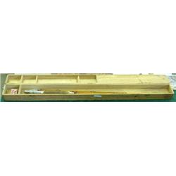 Split Bamboo Fishing Rod; 5 Sections - Made By Lucky Co. Japan, With Wooden Box