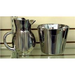 Mercury Glass Vase And Pitcher