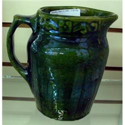 Early Green Glazed Pottery Pitcher