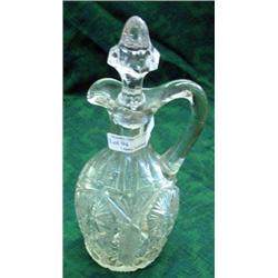 Late 19th Century Pressed Glass Cruet