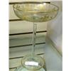Image 1 : Crystal Long Stemmed Etched Champagne Glass With Gold Painting