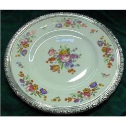 Syracuse China Plate With Sterling Border - Prelude Old Ivory