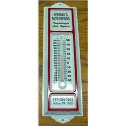 Herring's Auto Repairs Advertising Thermometer