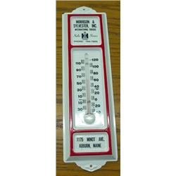 Morrison & Sylvester Inc. International Harvester Trucks Sales And Service Metal Advertising Thermom