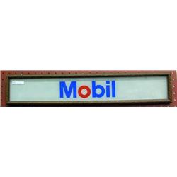Mobil Glass Framed Gas Pump Insert