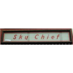 Sky Chief Glass Framed Gas Pump Insert