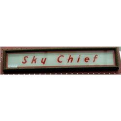 Sky Chief Glass Framed Gas Pump Insert