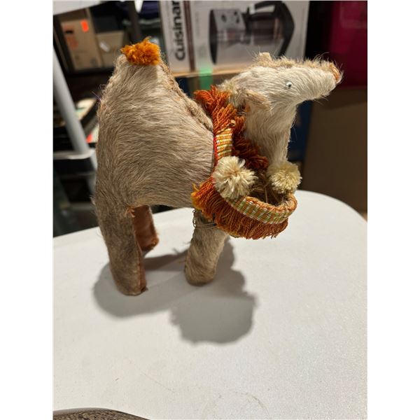 Fur wrapped animal figurine