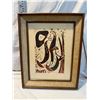 Image 1 : "Loons" linocut signed Baker
