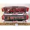 Image 1 : LOT OF 2 - M2 DIECAST COCA-COLA FLAT BED TRUCKS W/ CAR/PICK-UP TRUCK