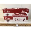 Image 2 : LOT OF 2 - M2 DIECAST COCA-COLA FLAT BED TRUCKS W/ CAR/PICK-UP TRUCK